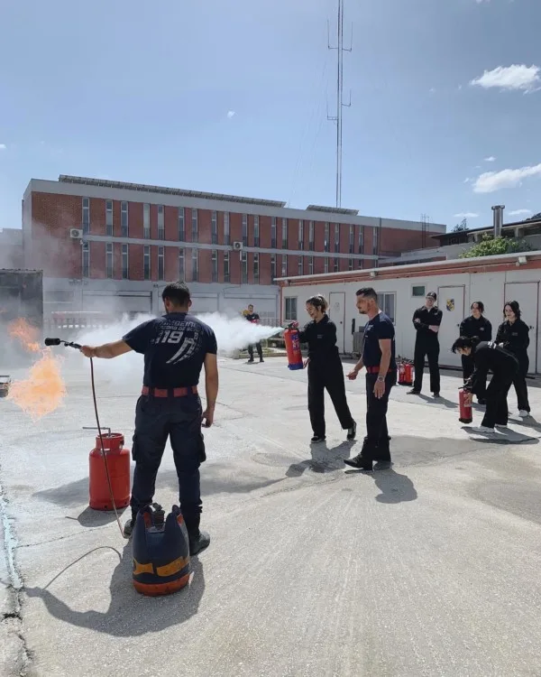 Supervised practical extinguisher training